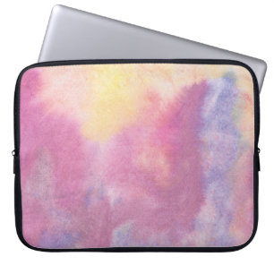 Elegante roze gouden en witte kwarts marmeren lapt laptop sleeve