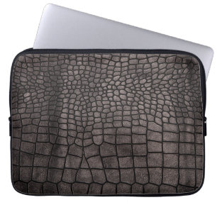 Elegante roze gouden en witte kwarts marmeren lapt laptop sleeve