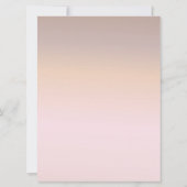 Elegante roze gouden glans, perzik en zwarte tekst (Achterkant)