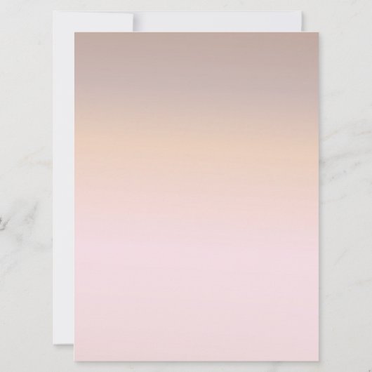 Elegante roze gouden glans, perzik en zwarte tekst (Achterkant)