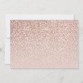 Elegante Roze Gouden Glitter Foto Afstudeerceremon Kaart (Achterkant)