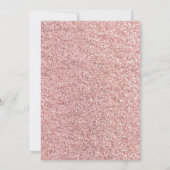 Elegante Roze Gouden Glitter Gezamenlijke Verjaard Kaart (Achterkant)