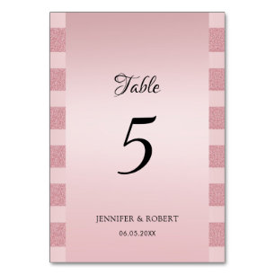 Elegante Roze Gouden Glitter Moderne Script Sjablo Kaart