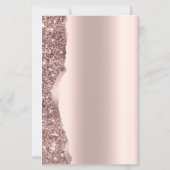 Elegante Roze Gouden Glitter Schrift  (Achterkant)