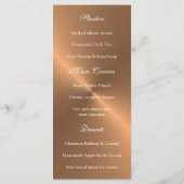 Elegante Roze Gouden Kerst Menu (Achterkant)
