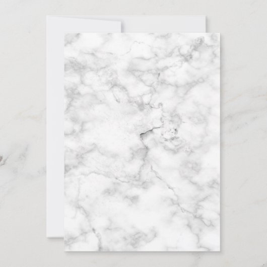 Elegante roze gouden koperen palmboom marmeren bru kaart (Achterkant)