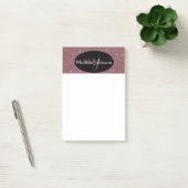 Elegante roze gouden letters op zwarte Post-it No Post-it® Notes (Kantoor)
