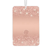 Elegante Roze Gouden Luxe Glans Bruidsmeisjesfeest Luchtverfrisser (Achterkant)