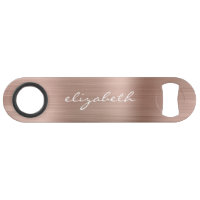 Elegante Roze Gouden Metalen Gepersonaliseerd