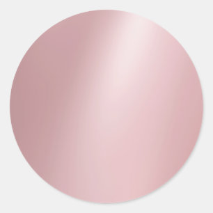 Elegante Roze Gouden Moderne Template Trend Ronde Sticker