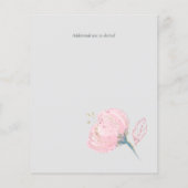 Elegante Roze Gouden Moderne Trouw Bruiloft (Achterkant)