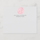 Elegante Roze Gouden Moderne Trouw Bruiloft Glans (Achterkant)