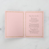 Elegante Roze Gouden Moederdag Keepsake Kaart (Binnen)