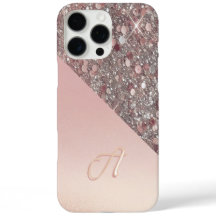 Elegante Roze Gouden Monogram