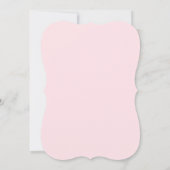 Elegante roze gouden pioen Quinceanera Kaart (Achterkant)