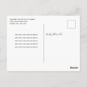 Elegante Roze Gouden Quinceañera Jurk Briefkaart (Achterkant)