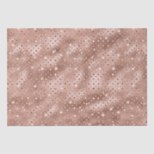 Elegante Roze Gouden Stip Metallic Glans Tissuepapier