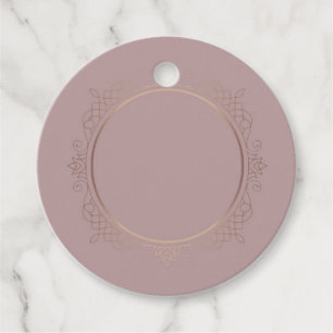 Elegante Roze Gouden Trendy Lege Sjabloon Bedankjes Labels
