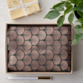 Elegante Roze Gouden Waaiers Grid Art Deco Patroon Tissuepapier (Geschenk)