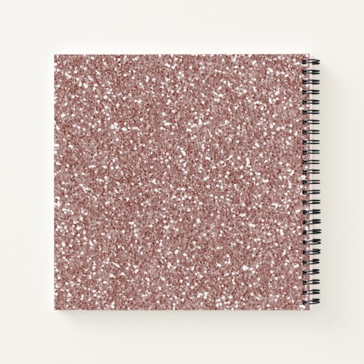 Elegante Roze Gouden Waterverf Sweet Sixteen Gast  Notitieboek (Achterkant)