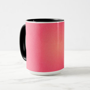 Elegante roze gradiënt Mok met subtiele sprankelin