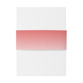 Elegante Roze Gradiënt Namen Uitnodigingen Wikkel (Achterkant Voorbeeld)