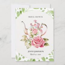 Elegante roze groene bloemen Vrijgezellenfeest