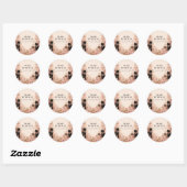 Elegante Roze Halloween-viering Ronde Sticker (Vel)