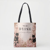 Elegante Roze Halloween-viering Tote Bag (Voorkant)