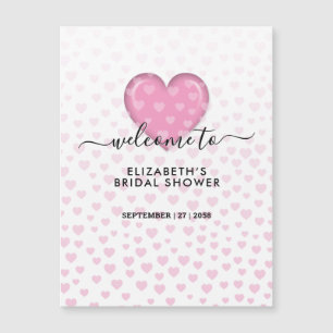 Elegante Roze Hart en Spikkels Ontwerp