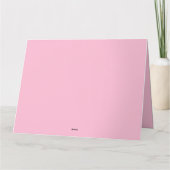 Elegante roze harten, Dusky Paarse, Witte Verjaard Kaart (Achterkant)