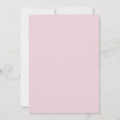 Elegante Roze Herfst Pompoen Koppel Bruiloft Kaart (Achterkant)