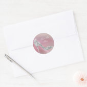 Elegante roze hoge hak schoen Stickers (Envelop)