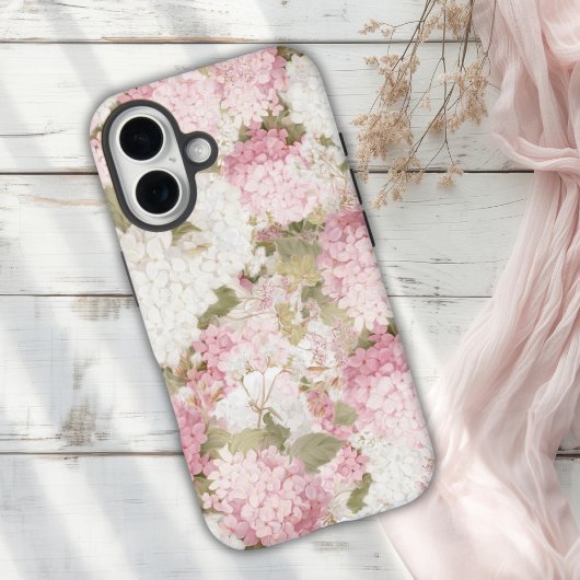 Elegante Roze Hortensia Aquarel  Case-Mate iPhone Case