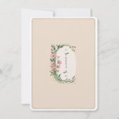 Elegante Roze Huwelijk RSVP Uitnodiging Kaart (Achterkant)