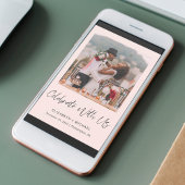 Elegante Roze Huwelijksreceptie Uitnodiging