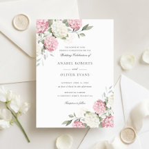 Elegante Roze Hydrangea Bloemen Bruiloft