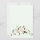 Elegante Roze Hydrangea Rozen Bruidsdouche per Pos Kaart (Achterkant)