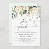 Elegante Roze Hydrangea Rozen Uitgesteld Kaart (Voorkant / Achterkant)