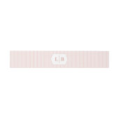 Elegante Roze Initialen Uitnodigingen Wikkel (Vlak)