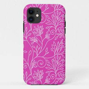 Elegante roze iPhone 5 hoes met bloemen