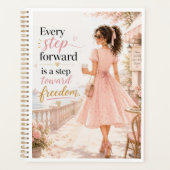 Elegante Roze Jurk Planner | Motivationa (Voorkant)