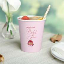 Elegante Roze Kers Op Bruidsdouche