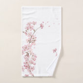 Elegante Roze Kersenbloesem Bloem Tak Bad Handdoek (Handdoek)