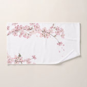 Elegante Roze Kersenbloesem Bloem Tak Bad Handdoek (Handdoek)