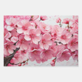 Elegante roze kersenbloesem bloemen inpakpapier vel (Voorkant 2)