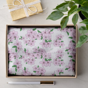 Elegante roze kersenbloesem bloemige waterverf tissuepapier