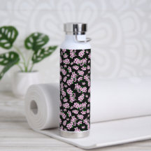 Elegante roze kersenbloesem bloemige waterverf