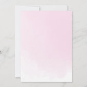 Elegante roze kersenbloesem geometrische Quinceañe Kaart (Achterkant)