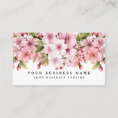 Elegante roze kersenbloesem Visitekaartjes (Voorkant)